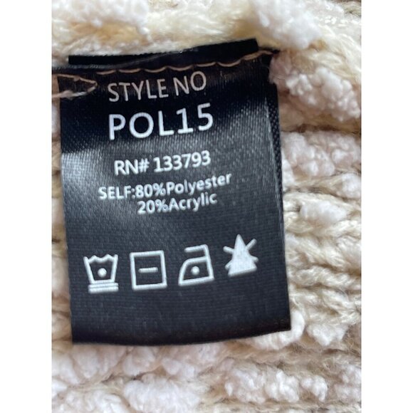 POL 15 hooded sweatshirt  Large Oatmeal color and texture  40 Chest  26 long - Picture 8 of 10
